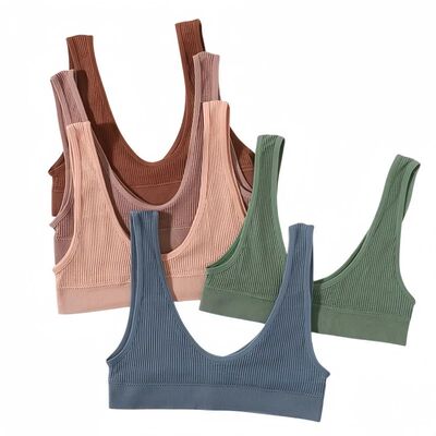 Women Seamless Bras Deep-U Shape Push Up Brassiere Small Cup