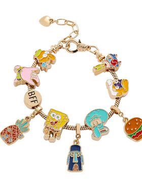 Cartoon SpongeBob SquarePants Bracelet - BFF Letter Pineappl