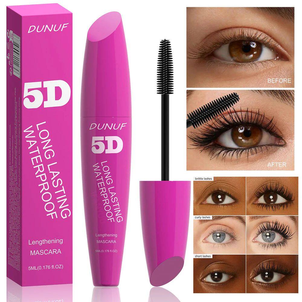 Purple Tube 5D Waterproof Mascara Lengthens Eyelashes Extens