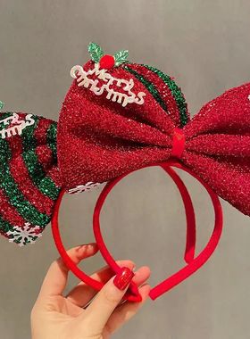 2026 Kids Headband Christmas Cosplay Cartoon Elk Snowflake B