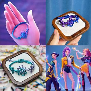 Anime Bracelet Woven HUNTR Cosplay Hunters Demon KPop Rumi