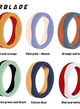 6pcs/Lots 5.7mm Silicone Finger Ring Men Women Hypoallergeni