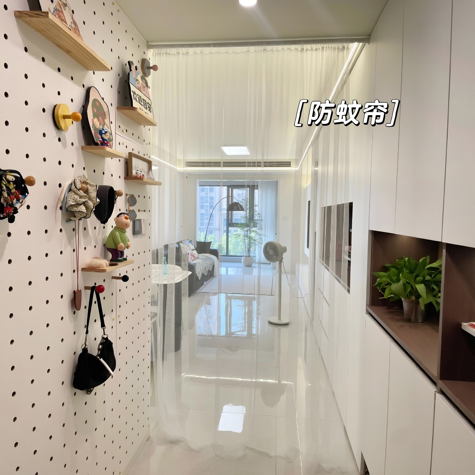 低沉本门帘防蚊夏季入户门防蚊门帘网纱手工diy材料包玄关免安装