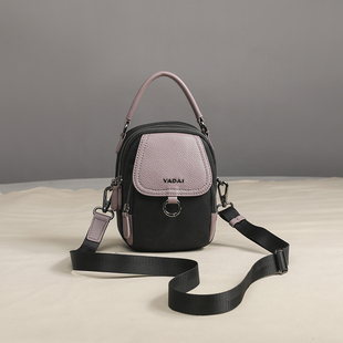 娅黛迷你手机包2025新款复古女包包潮单肩斜挎真皮小腰包小方包女