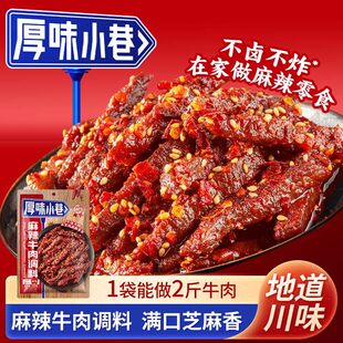 厚味小巷麻辣牛肉调料160g四川风味家用自制麻辣牛肉干调料