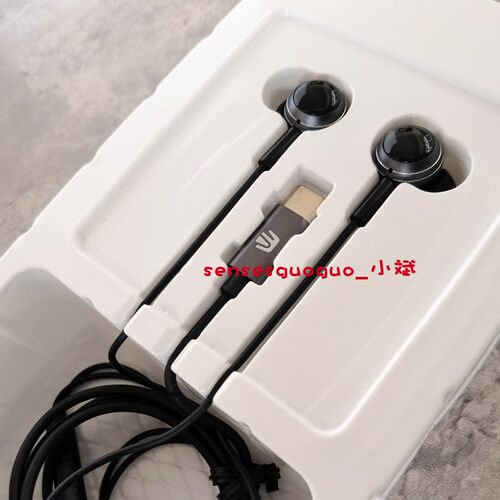 思科耐I7T乐视有线耳机半入耳式方口接口type-c适用于苹果oppoviv