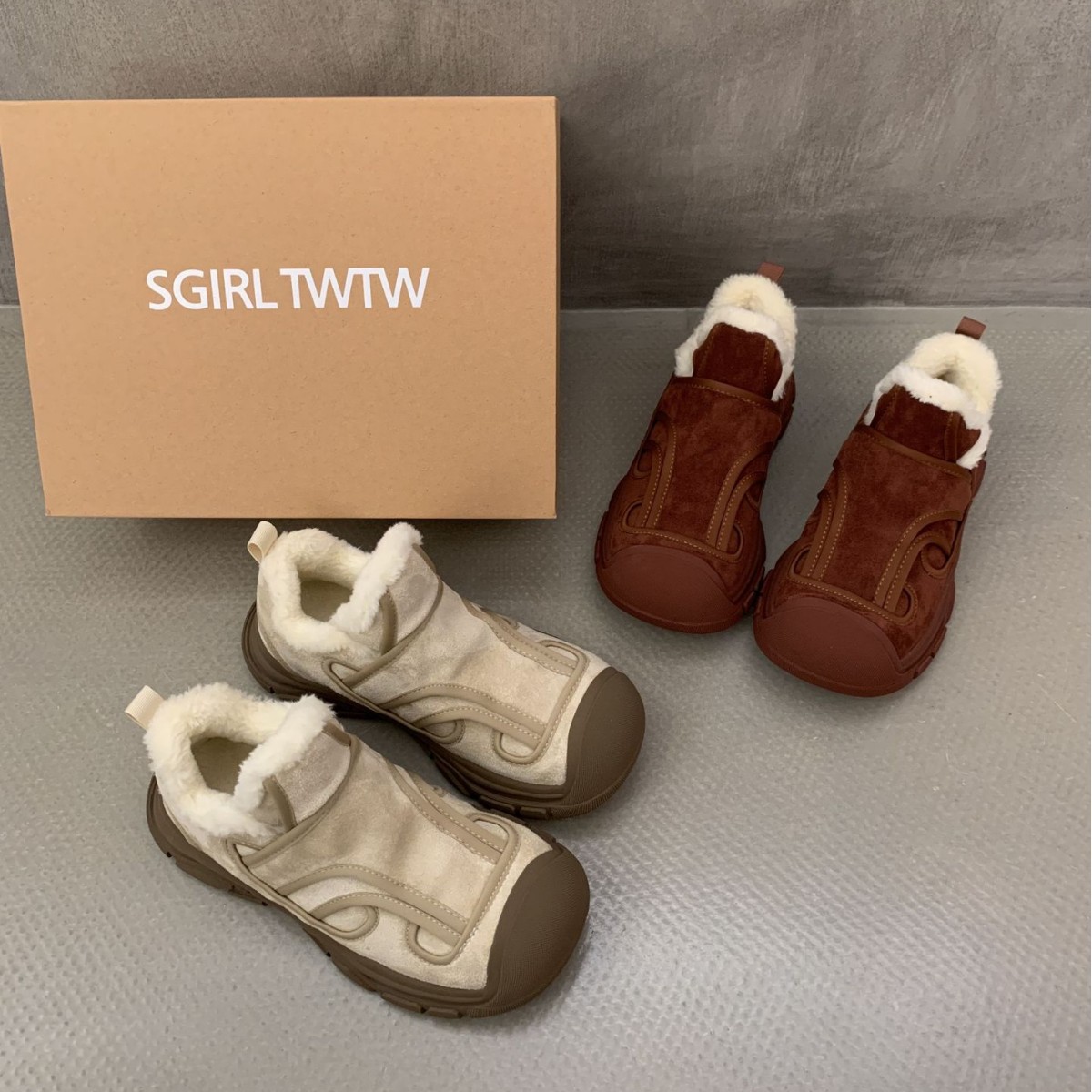 SGIRL TWTW一脚蹬厚底运动休闲鞋