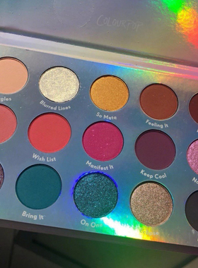 colourpop卡拉泡泡chasing rainbows彩虹盘绝版色号