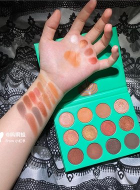 现货 Juvia's place埃及艳后眼影Saharan撒哈拉绿红黄紫眼影盘