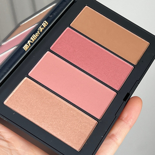 Nars/娜斯银色限量颊彩盘Full Dimension 1香槟高光腮红修容四色