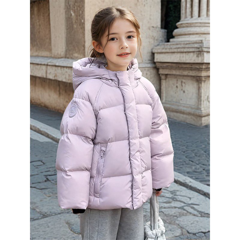 女童超好看羽绒服冬装2025新款洋气儿童轻薄白鸭绒外套秋冬季童装