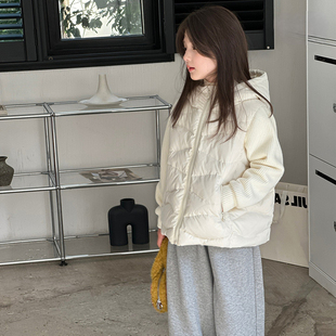 韩国女童棉服冬季2025新款洋气拼接小学生内搭棉衣冬装儿童外套