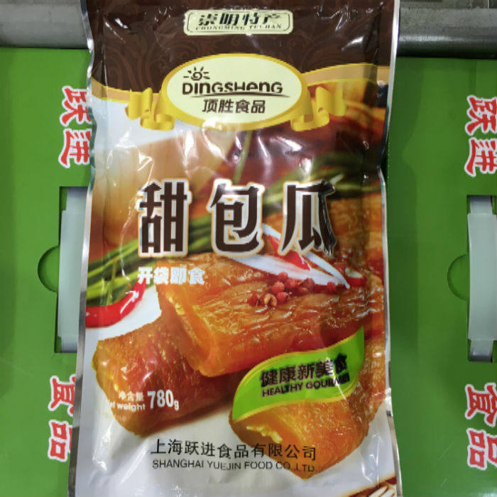 崇明特产顶胜牌甜包瓜装酱包瓜腌制酱菜泡菜780克/袋