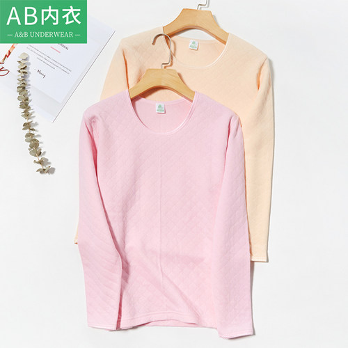 ab内衣中老年妈妈纯棉保暖单上衣