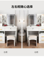 The small bedroom mirror of the dressing table can be hidden. It is a modern, simple and light luxury girl's dressing table, storage cabinet and desk are integrated thumbnail 3