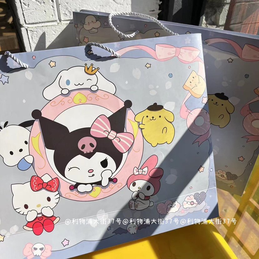 购物袋卡通动漫三丽鸥库洛米礼品袋大号小号手提袋可爱礼物袋高级