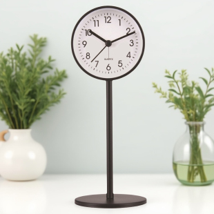 金属简约个性 现代静音走时台钟学生卧室钟表桌面床头闹钟 精致时尚