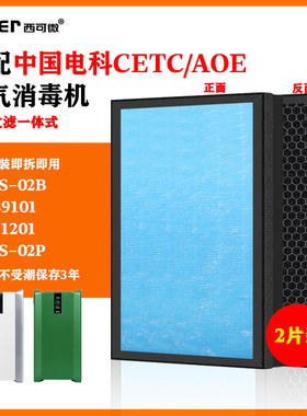 适配中国电科CETC/AOE空气消毒机过滤网CMCS-02B/P/9101/1201滤芯