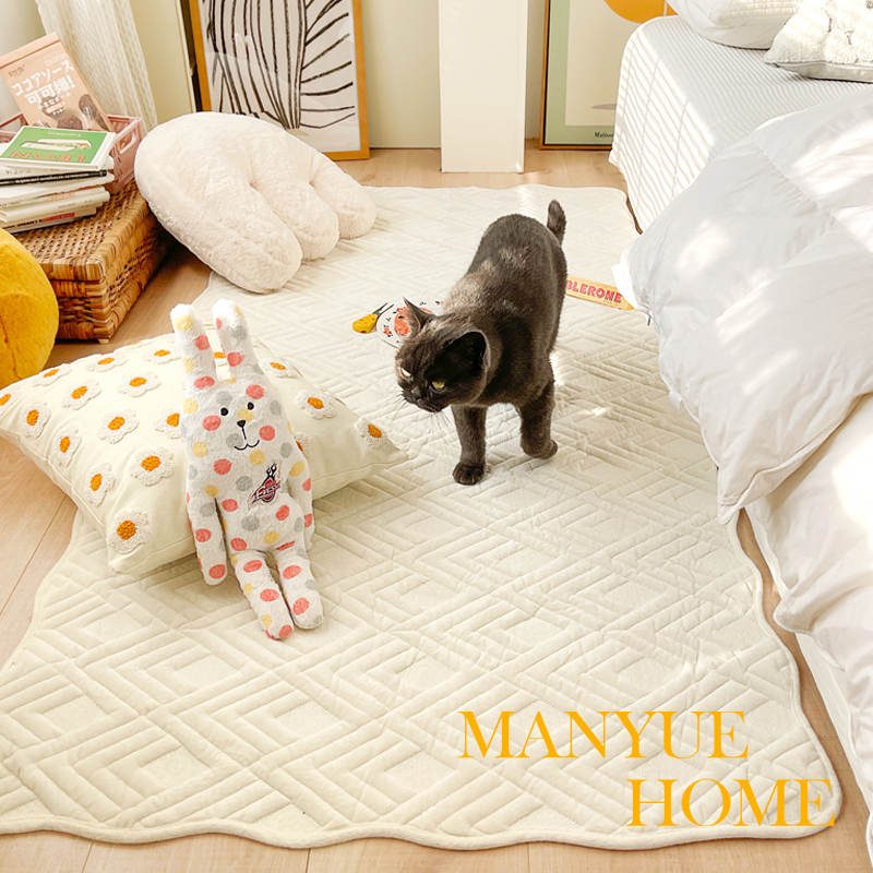 毛绒北欧ins地垫榻榻米地毯