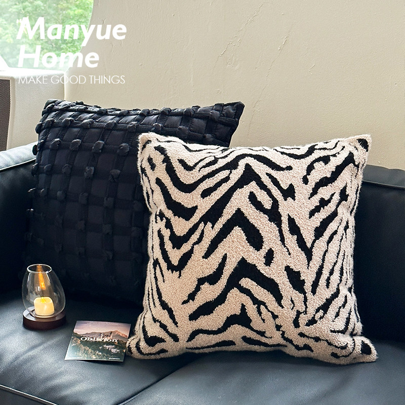 靠垫套不含芯样板间虎纹抱枕靠垫