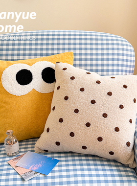 蔓越家 ins可爱少女心客厅沙发抱抱绒抱枕靠垫靠枕腰枕抱枕套含芯