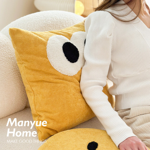 靠垫套不含芯羽丝棉卧室床头抱枕