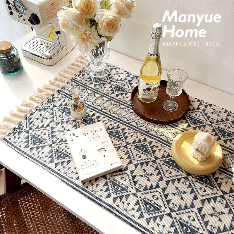 蔓越家 艺术生的家 ins网红同款棉麻桌布桌垫茶几垫床头柜盖布,居家布艺,桌布,淘宝优惠券,粉丝福利购,淘宝优惠卷
