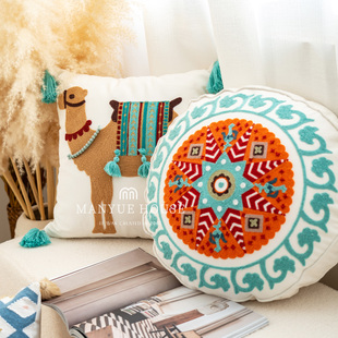 蔓越家 摩洛哥民族风抱枕抱枕套客厅沙发腰靠枕民宿床头靠垫含芯