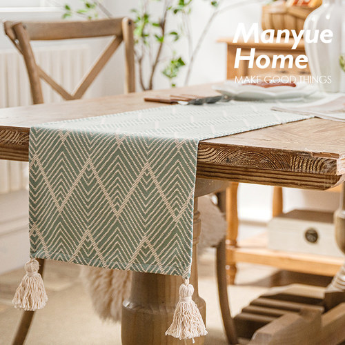 复古ins桌旗餐桌布长条装饰布