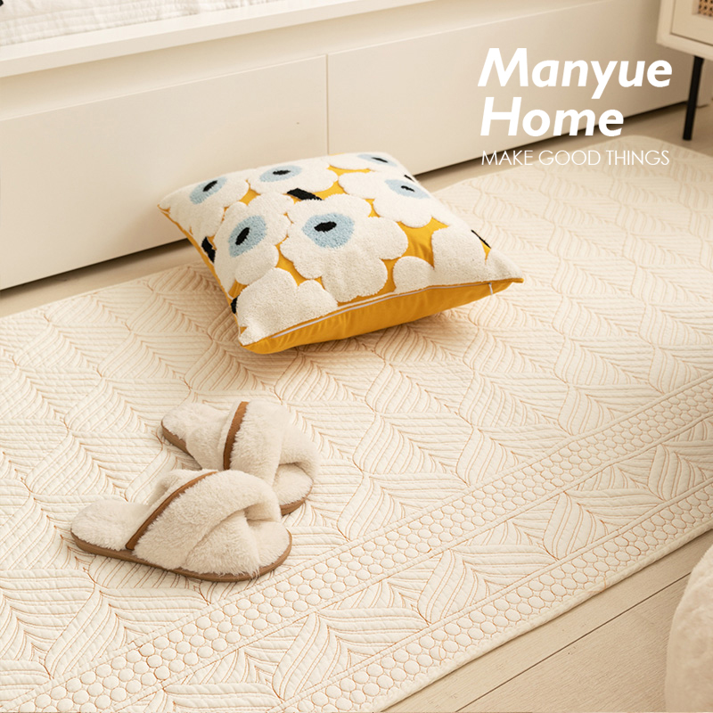 蔓越家ins文艺风卧室床边地垫