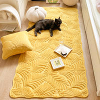 The bedroom floor MATS, bedside cushions, seat cushions, milk velvet carpets and room blankets in the Instagram style of the home are all cute and girlish thumbnail 5