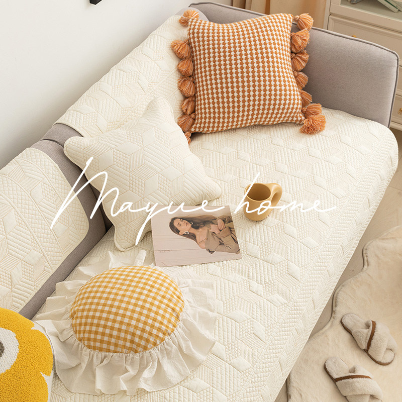 蔓越家 ins风全棉沙发垫防滑沙发套罩坐垫盖布水洗棉沙发巾垫布,居家布艺,沙发垫,淘宝优惠券,粉丝福利购,淘宝优惠卷