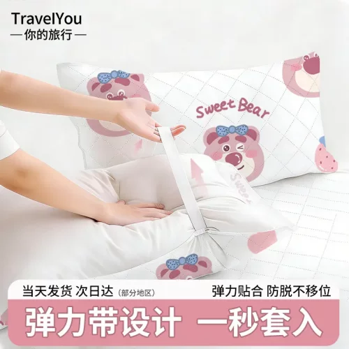加厚一次性枕套旅行隔脏酒店枕头套加大火车卧铺便携独立包装枕巾