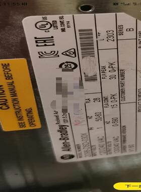 {雅致商行}AB 罗克韦尔驱动器2098-DSD-030X库存件成色