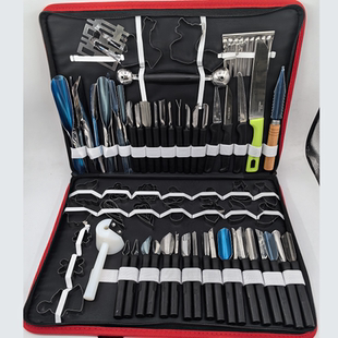 包邮厨师厨房食品雕刻刀入门套装 水果雕花刀 蔬果雕刻刀具80件套