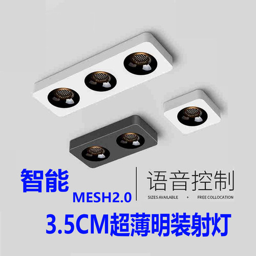 超薄明装射灯MESH2.0智能吸顶灯