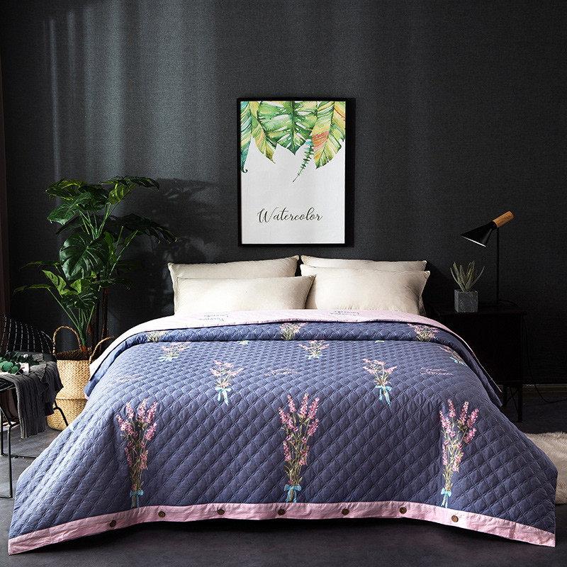 ins thickening high quality Cotton Quilt cover pure cotton Quilting Cotton clip singleton Quilt cover Double European style Northern Europe stylein the Bedclothes , Quilt  category - from Buy2taobao.com to provide professional Taobao agent buy service