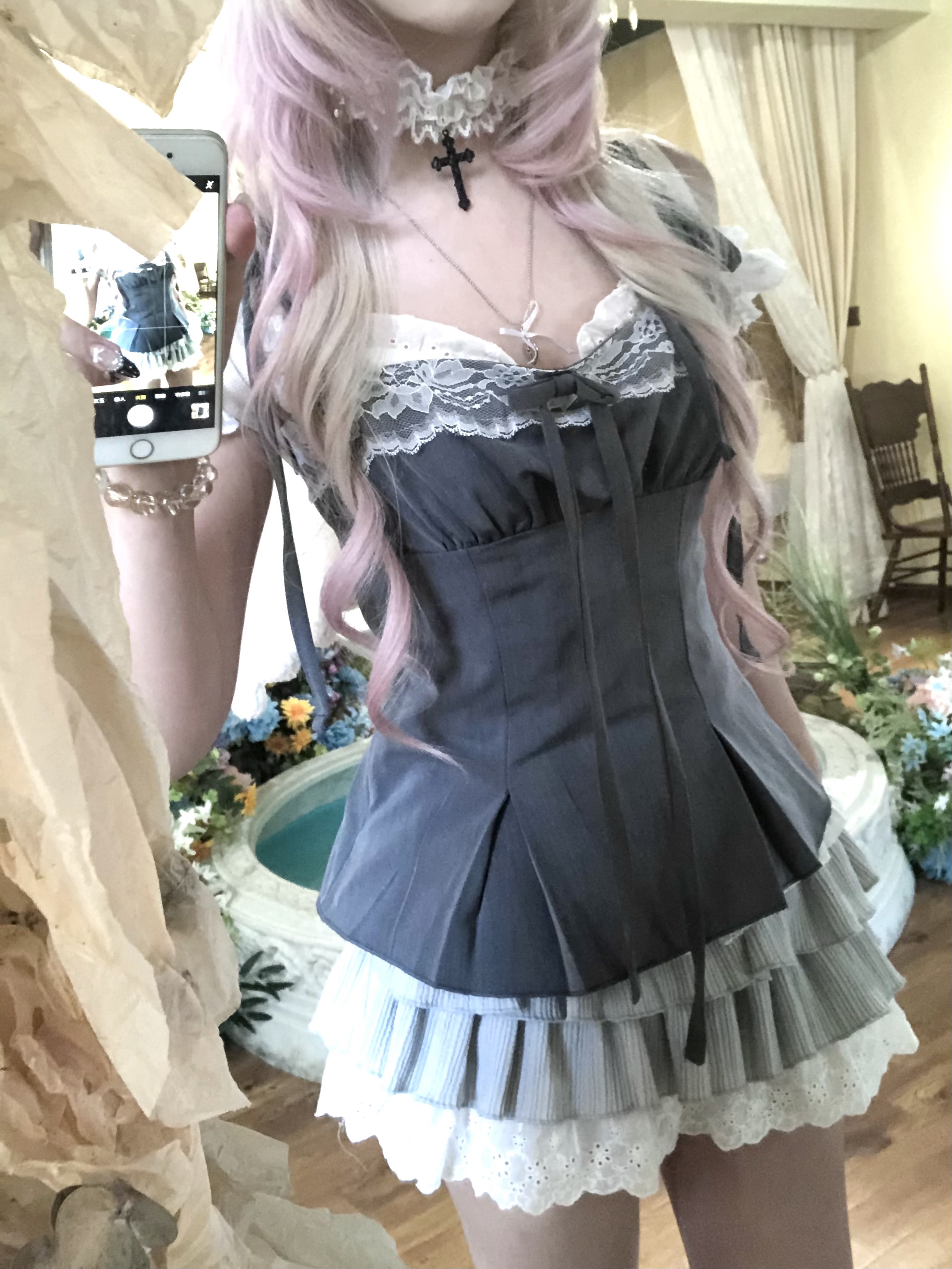 thumbnail for The next generation is sweet and spicy, lace stitching, bow tie suits, waist cinched vests, sexy suspenders