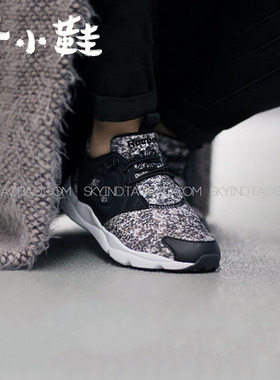 清仓Reebok锐步女秋冬保暖毛毛内里加绒休闲运动慢跑步鞋 V70754