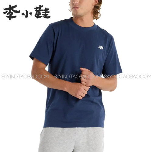 New Balance NB 字母圆领短袖男女T恤纯棉吸汗MT51985-BK/WT/NNY
