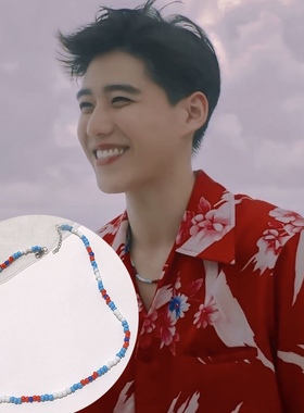 BKPP以你的心诠释我的爱同款彩色波西米亚风格玻璃米珠项链手链