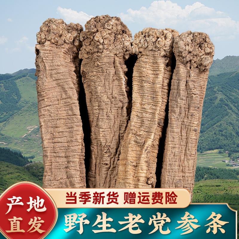 野生党参500g中大条正品官方旗店甘肃药材黄芪当归组合特级煲汤