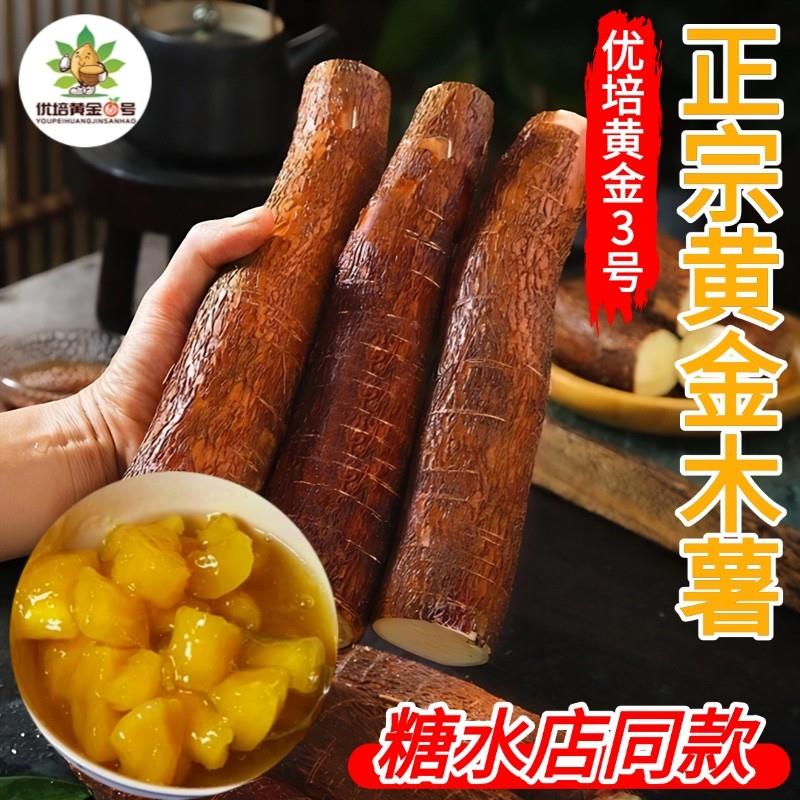 黄心木薯新鲜黄肉木署现挖广西特产农家当季面包板栗红薯糖水店