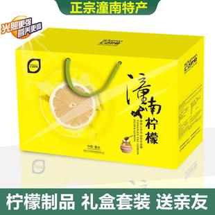 礼盒套装潼南特产柠檬即食片冻干片蜂蜜柠檬茶蜜酱小零食