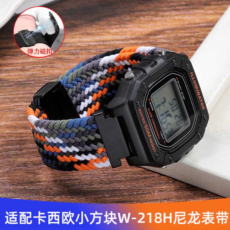 适配卡西欧AE1200W218H尼龙表带