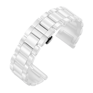 适配CIGA design玺佳C/X/U/Z系列蓝色星球锦鲤东方美玉陶瓷手表带