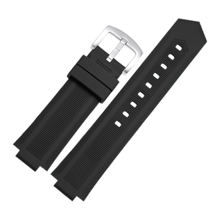 适配TIMEX天美时手表带硅胶男航海家潮汐T2N721 T2N720凸口橡胶带