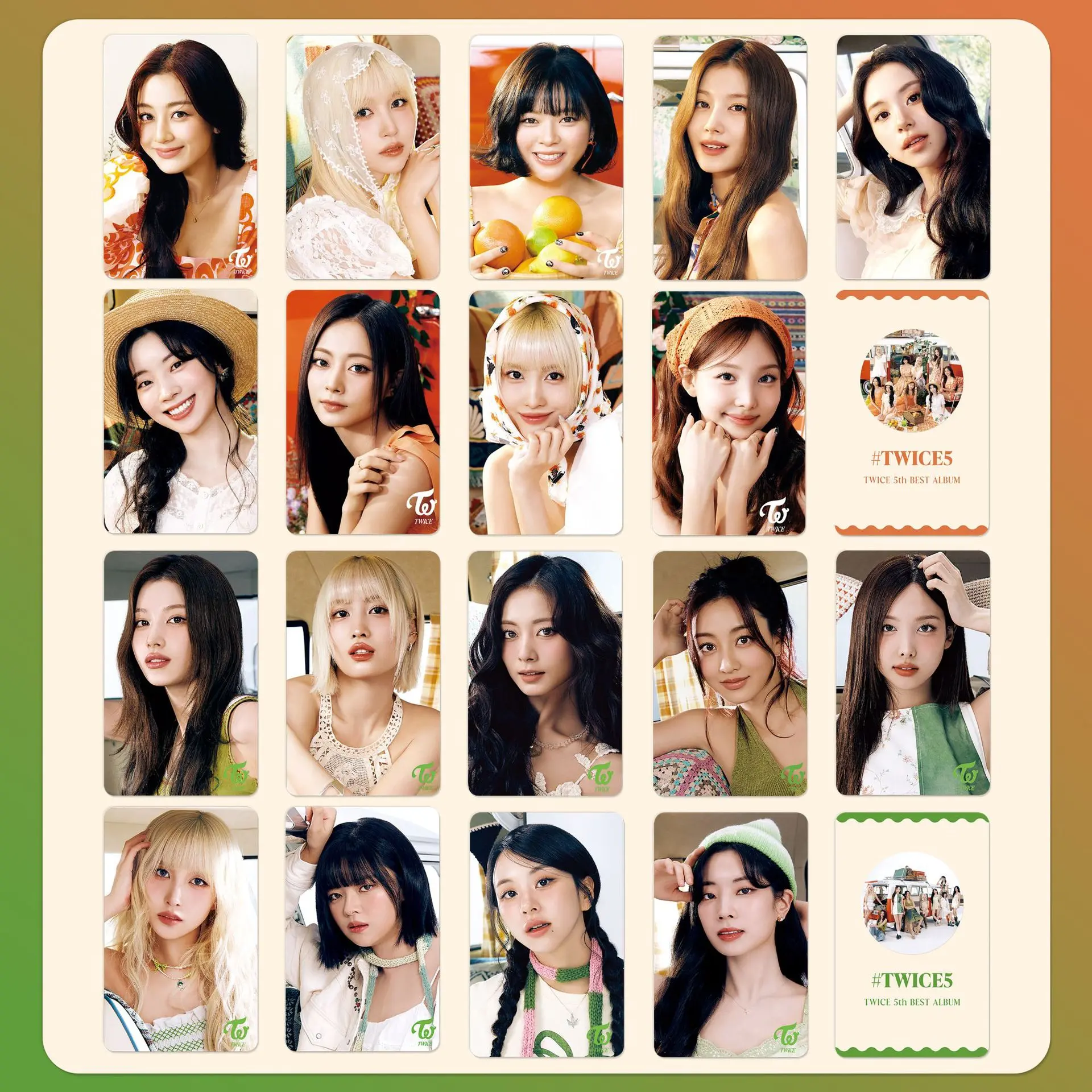 TWICE照片卡兔瓦斯5THGENERATION