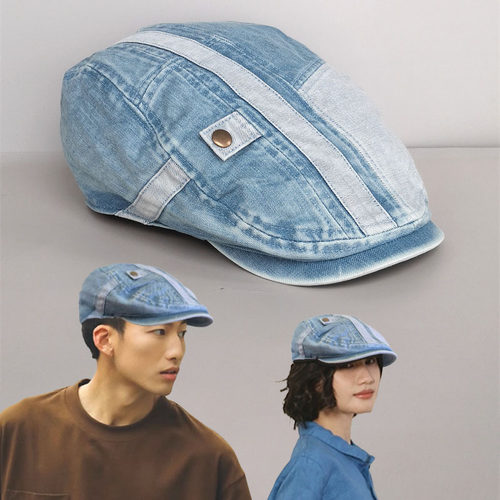 鸭舌帽子街头文艺青年男女牛仔布