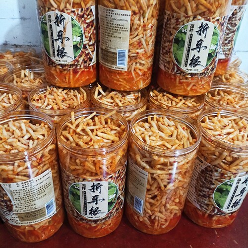 湘西特产酸辣凉拌折耳根即食